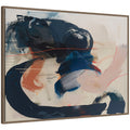Sylvie Deep Blue Momentum I Framed Canvas by Amy Lighthall