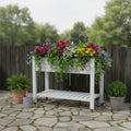 34 X 43 Gray Resin Rectangular Raised Garden Bed