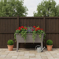20 X 44 Light Brown Resin Rectangular Raised Garden Bed