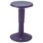 Ecr4Kids Sitwell Wobble Stool, Adjustable Height, Active Seating, Eggplant
