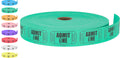 Tacticai 2000 Raffle Tickets, Admit One, Single Roll, Ticket For Events, Entry, Class Reward, Fundraiser & Prizes - Green (1 Of