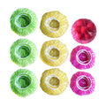 Elastic Food Storage Covers Reusable Stretch Plastic Wrap Bowl Covers Elastic Alternative to Foil for Family Outdoor Picnic 3 Si