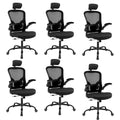 Ergonomic Office Desk Chair 6Pack- Mesh Home Office Desk Chairs With Lumbar Support & 3D Adjustable Armrests,Executive Rolling C