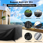 Patio Furniture Covers Waterproof, Outdoor Furniture Covers Rip-Proof For Patio Furniture Set Table And Chairs, Windproof Uv And