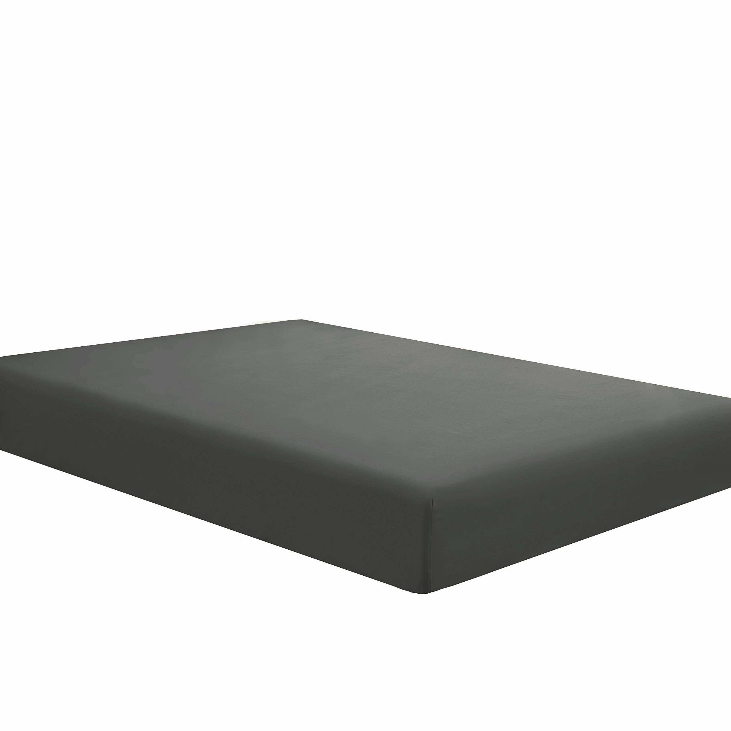 Sfoothome Fitted Sheet Dark Gray, 14 Inch Deep Pocket, Queen Bed Fitted Sheet - Soft And Comfortable Microfiber - Fade Wrinkle R