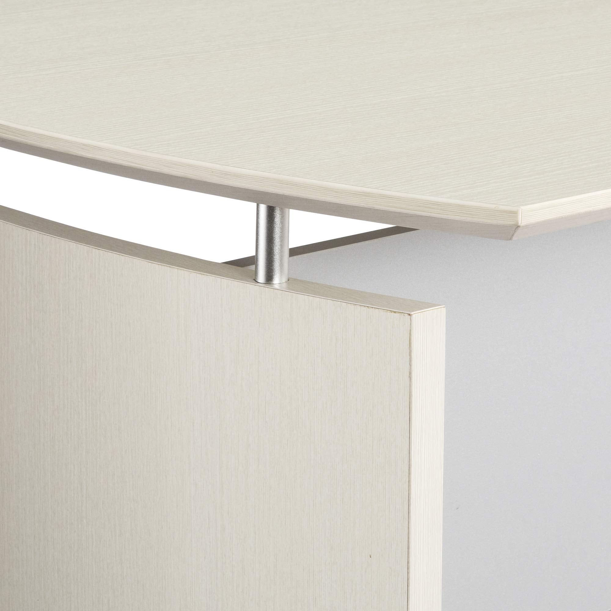 Mayline MND72TSS Medina Curved End Desk, 72"W, Textured Sea Salt Laminate