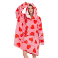 Fiosnow Love Blanket Hoodies for Women and Men Adult Oversize Wearable Blanket Hoodies for Soft and Warm