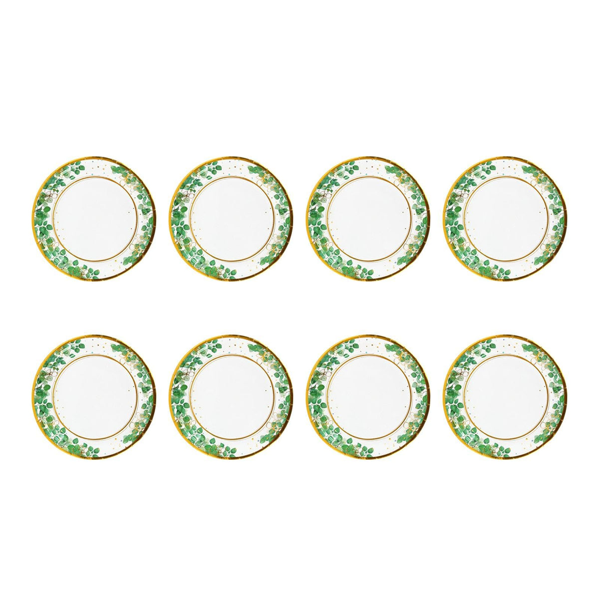 Vistora Paper Plates Green Party Plates Supplies For Afternoon Tea Barbecue Birthday Paper Plate |Home & Garden | Greeting Cards