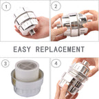 Ogoup Shower Filter Replacement Cartridge For Hard Water Universal (2Pcs)