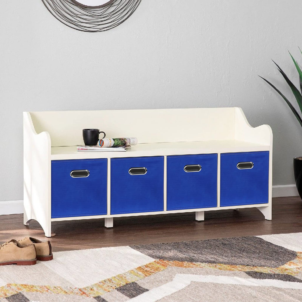 Sevendome Fabric Cloth Storage Bins,Fabric Cube Bins Organizer With Dual Handles Foldable Cube Storage Baskets For Home Bedroom