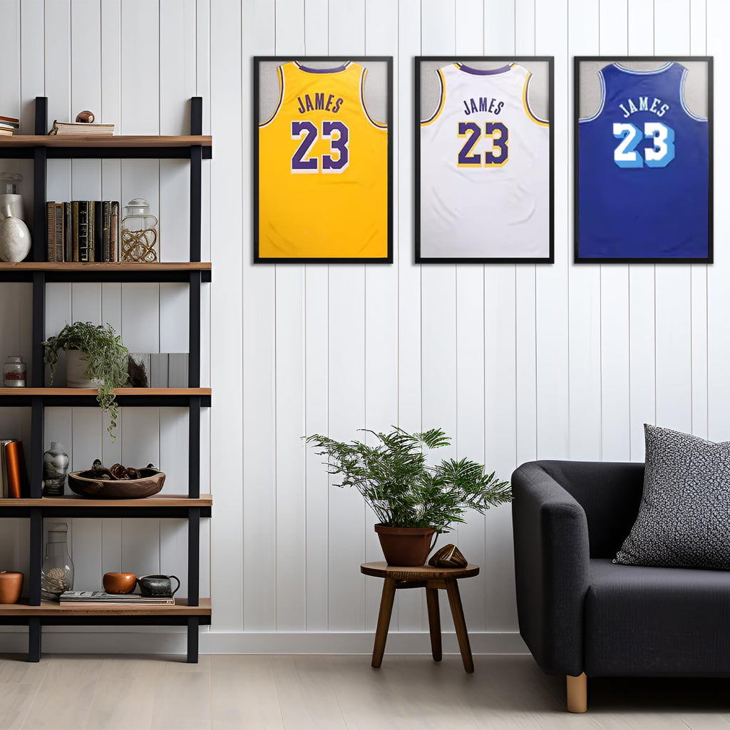 1Dot2 Shadow Box 20X30 Large Jersey Frame Display Case, Shadowbox Frames With Grade A Natural Pine Wood Acrylic For Football Bas
