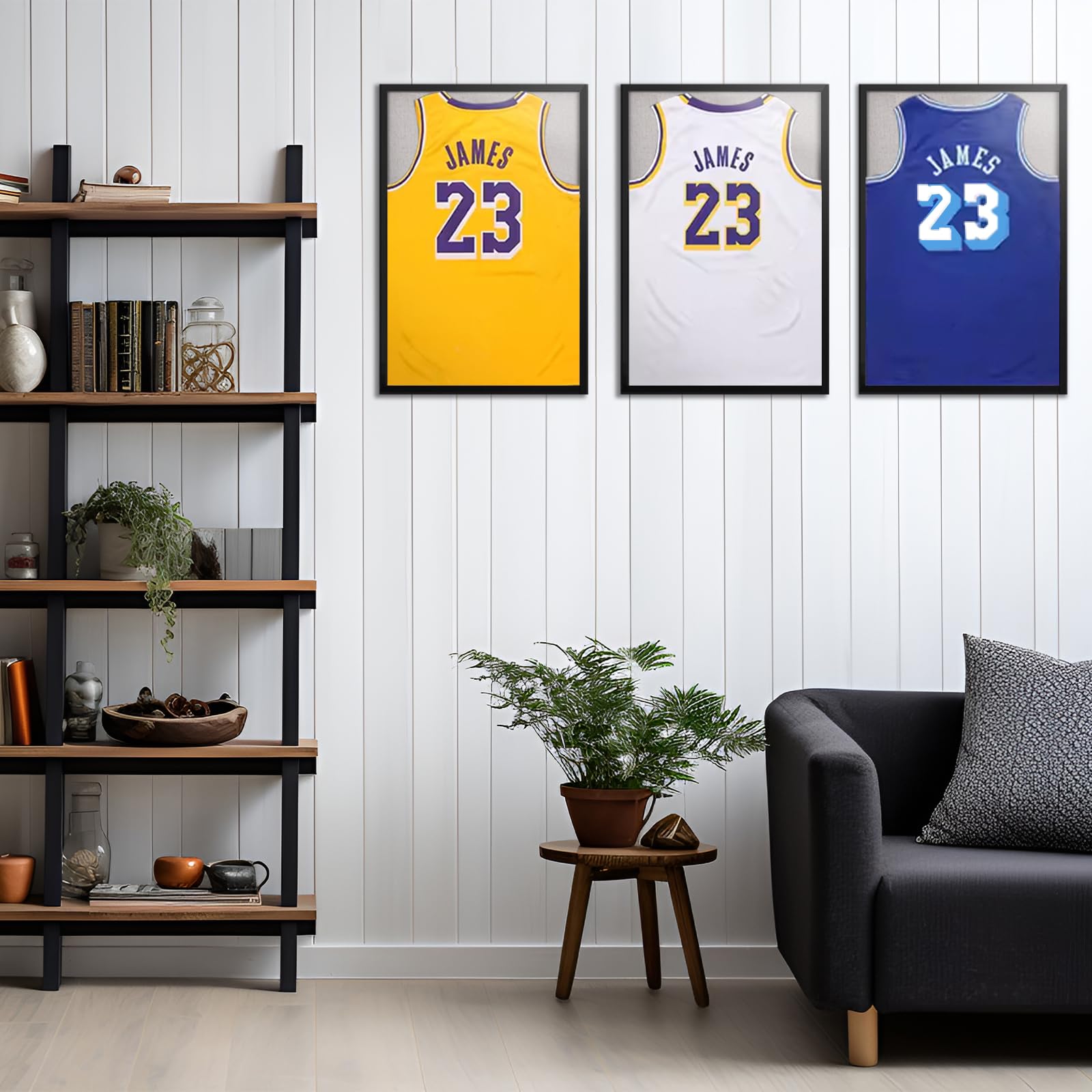 1Dot2 Shadow Box 20X30 Large Jersey Frame Display Case, Shadowbox Frames With Grade A Natural Pine Wood Acrylic For Football Bas