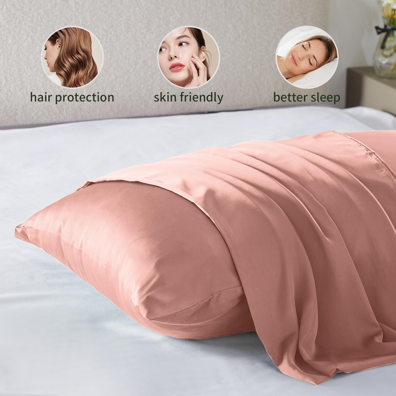 Silk Pillowcase For Hair And Skin Mulberry Silk Pillowcase Soft Breathable Smooth Both Sided Natural Silk Pillowcase With Zipper