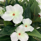 Lopkey Artificial Impatiens Bouquet Flower Patio Lawn Garden Wedding Photo Decor(2Pcs)