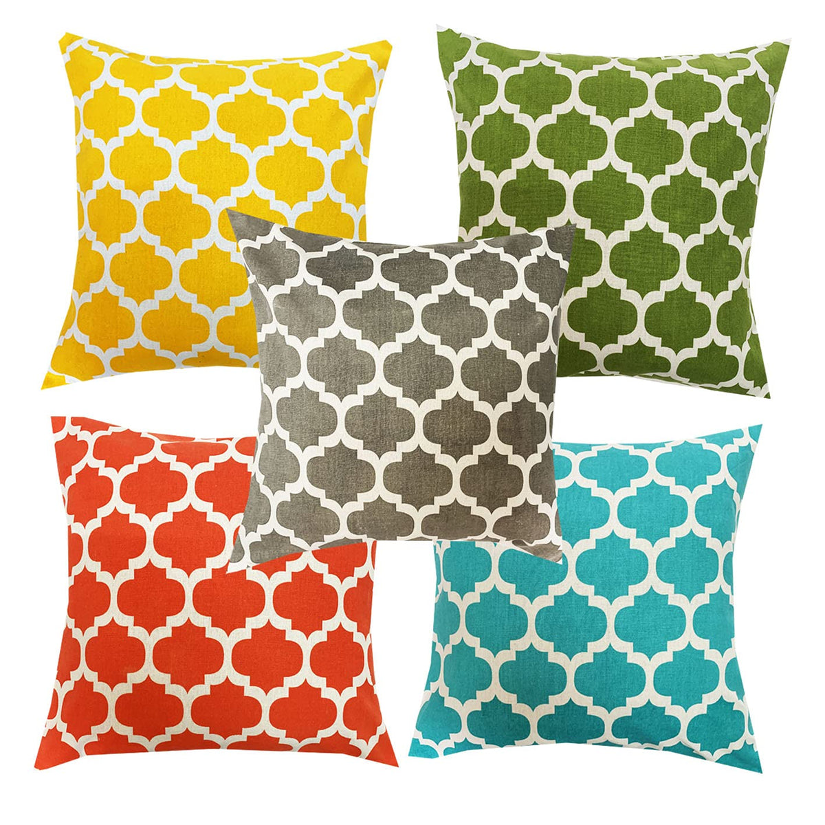 Pink Parrot Cotton Designer Decorative Throw Pillow Covers/Cushion Covers (16X16 Inches)  Set Of 5043