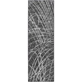 Winslow Wl2 Black Transitional Rug Runner 2' 6" X 12'