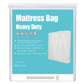 [2-Pack 5-Mil] HOMEIDEAS Mattress Bag (Queen/King) for Moving and Storage Transparent Mattress Disposal Bag - Heavy Duty & Tear 