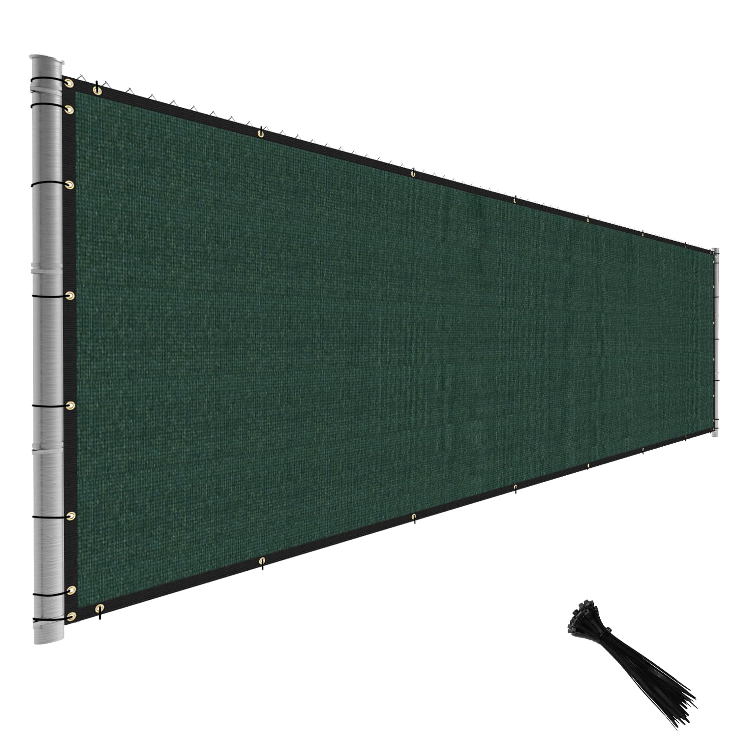 Tang 8Ftx79Ft Green Fence Privacy Screen Temporary Fence Privacy Screen Windscreen Fence Netting Cover Privacy Blockage Excellen