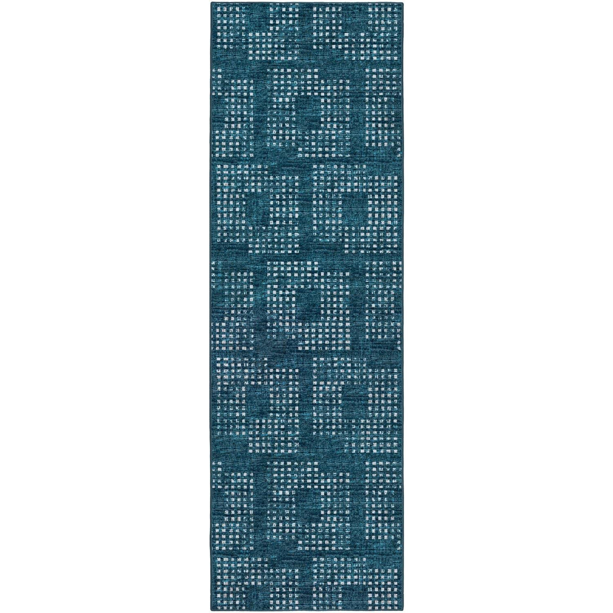Delano Da1 Blue Transitional Rug Runner 2' 6" X 12'