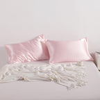 Ntbay 2 Pack Satin Standard Pillowcases For Hair And Skin, Luxurious And Silky Pillow Cases With Envelope Closure, 20X26 Inches, Light Pink