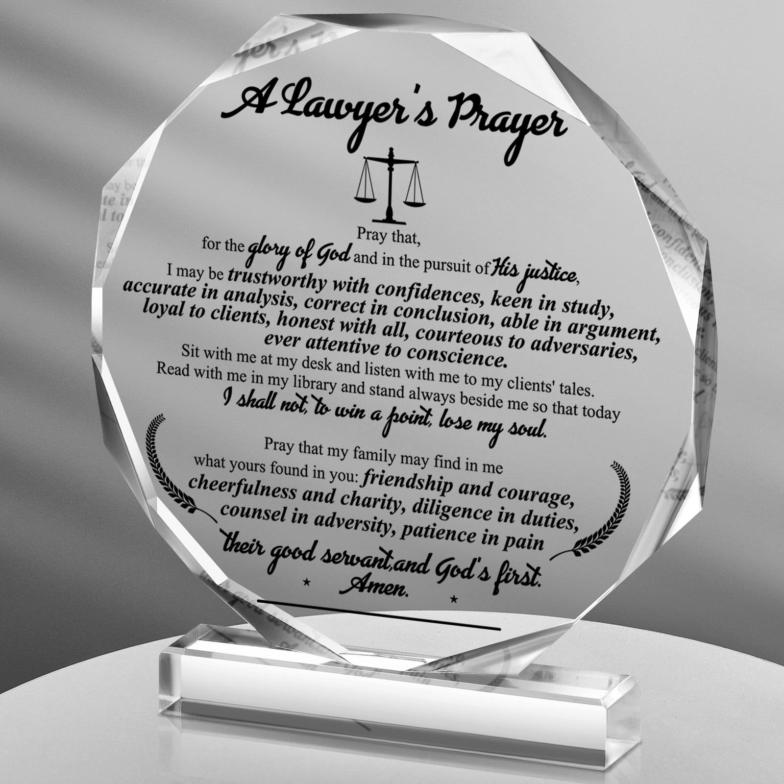 FairySandy Lawyer Gifts for Women Men Female Christmas Lawyer Gifts a Truly Great Lawyer Is Hard to Find Acrylic Gifts for Attor
