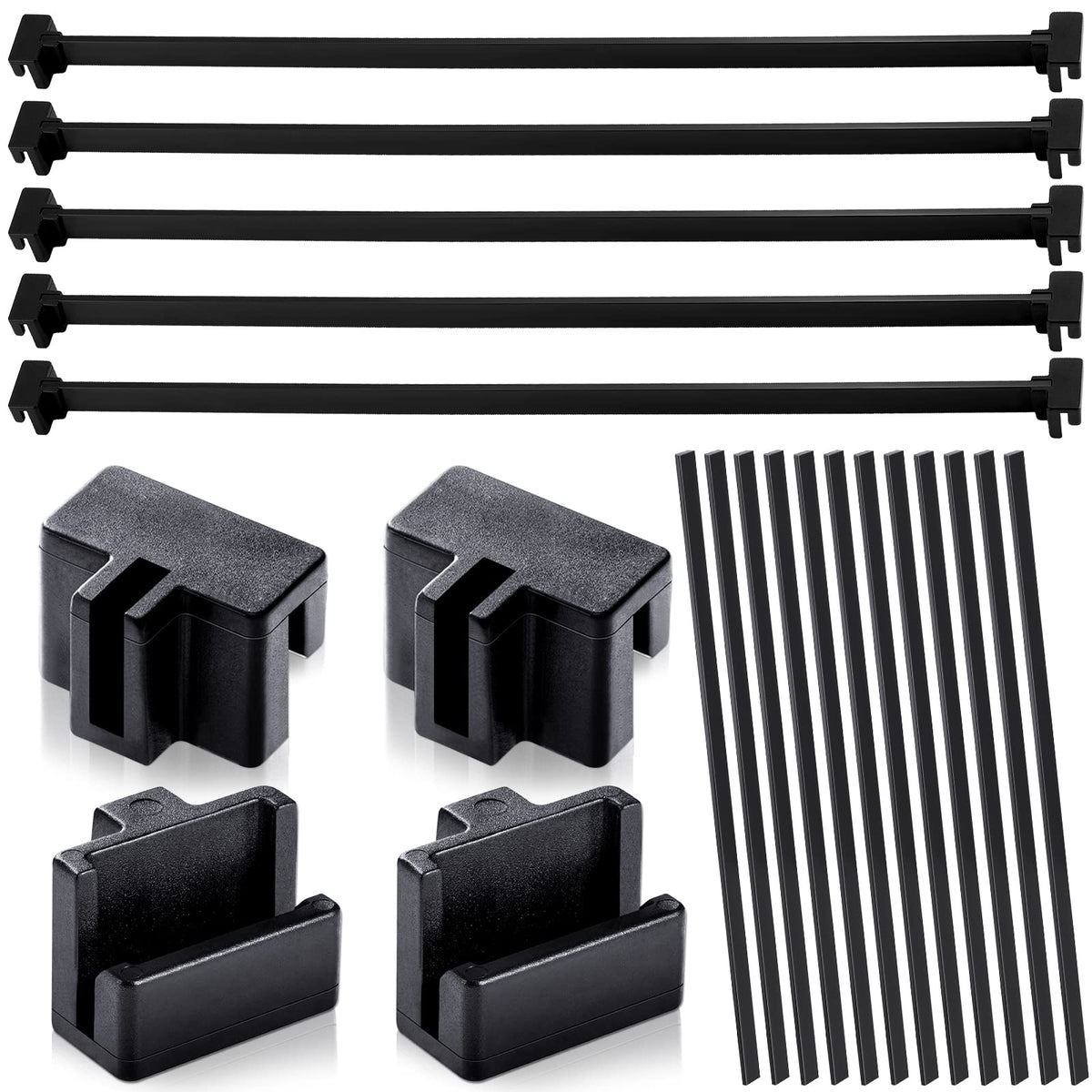 Epakh 36 Pcs Hanging File Rail And Clip Set Include 12 Hanging File Rails 24 Hanging File Rail Clip File Rails Hook Hanging Fold