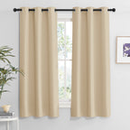 RYB HOME Living Room Curtains 63 inches 2 Panel Set, Lights & Draft Block Thermal Insulated Drapes Room Darkening Privcay Window