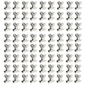 Xmhf 72Pcs Mini Bulldog Clip, Silver Stainless Steel File Money Binder Clips Clamps/Metal Food Bag Paper Clips For Paper Organiz