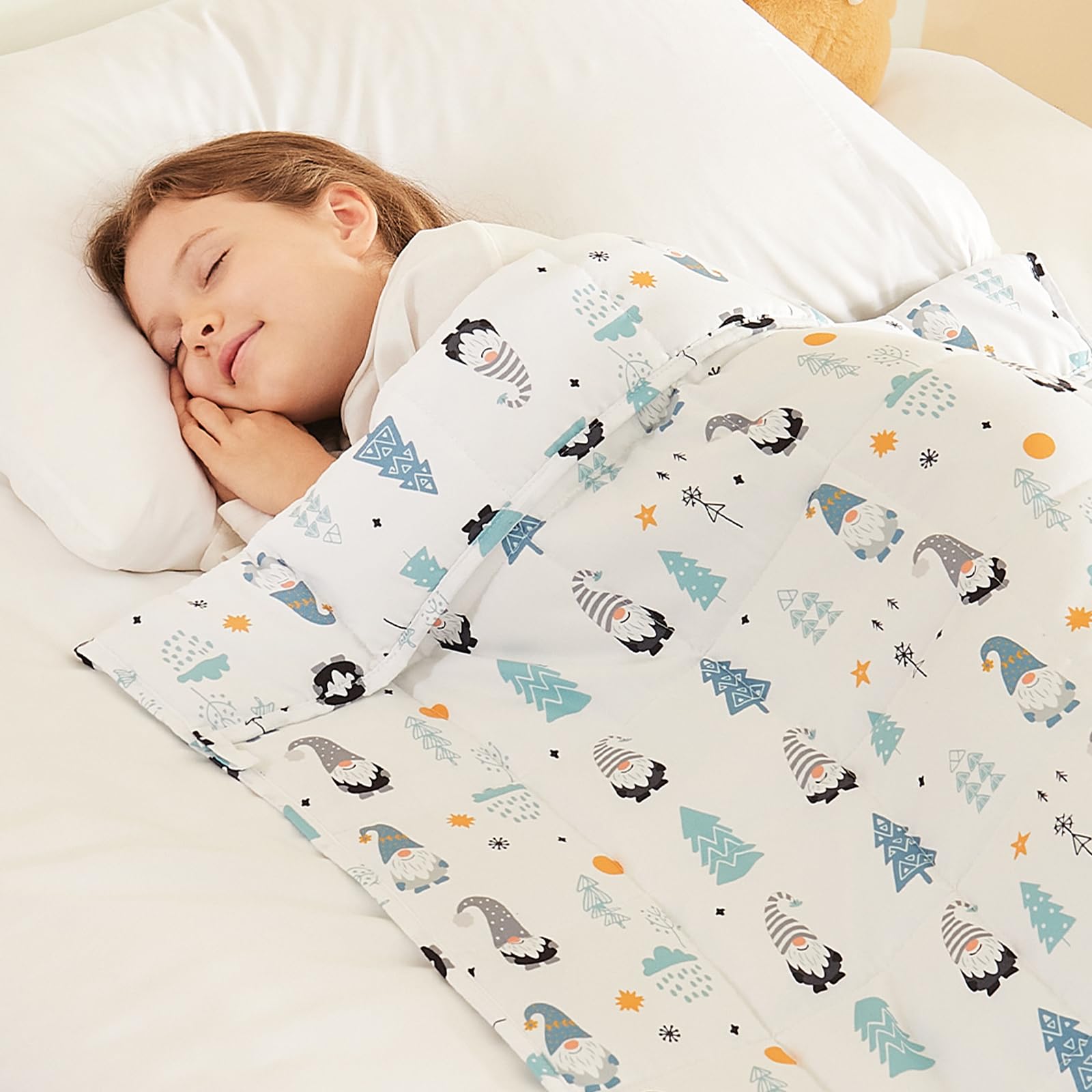 HOSUKKO Weighted Blanket - 10 lbs Fairy Heavy Blanket - Breathable Blanket(41 * 60 inches, 10 lbs)
