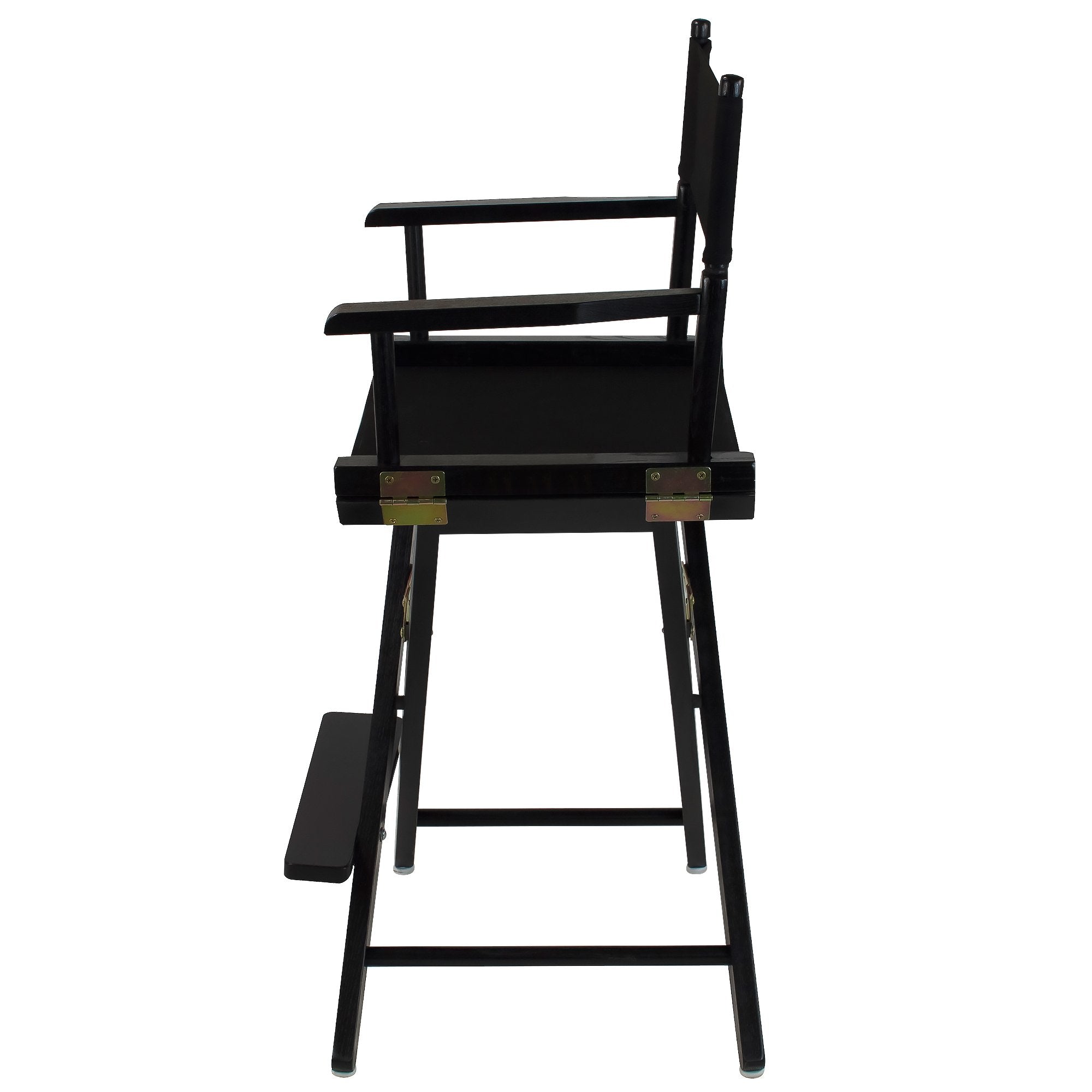 American Trails Extra-Wide Premium 24" Director'S Chair Black Frame With Black Canvas, Counter Height