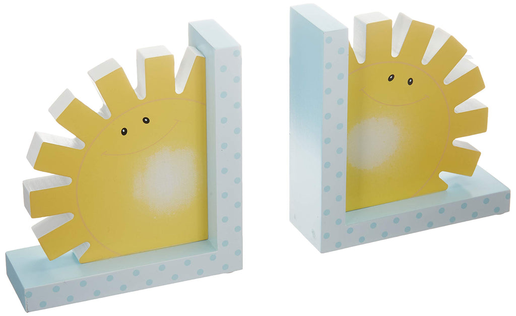 Borders Unlimited Noah's Pastel Pairs Sunshine Children's Bookends, Multicolor
