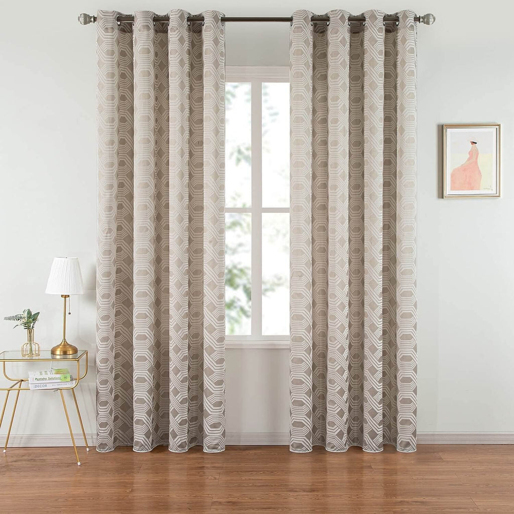 Dolce Mela Curtain Panel Semi-Blackout Drapes, Dmc501 Apollo