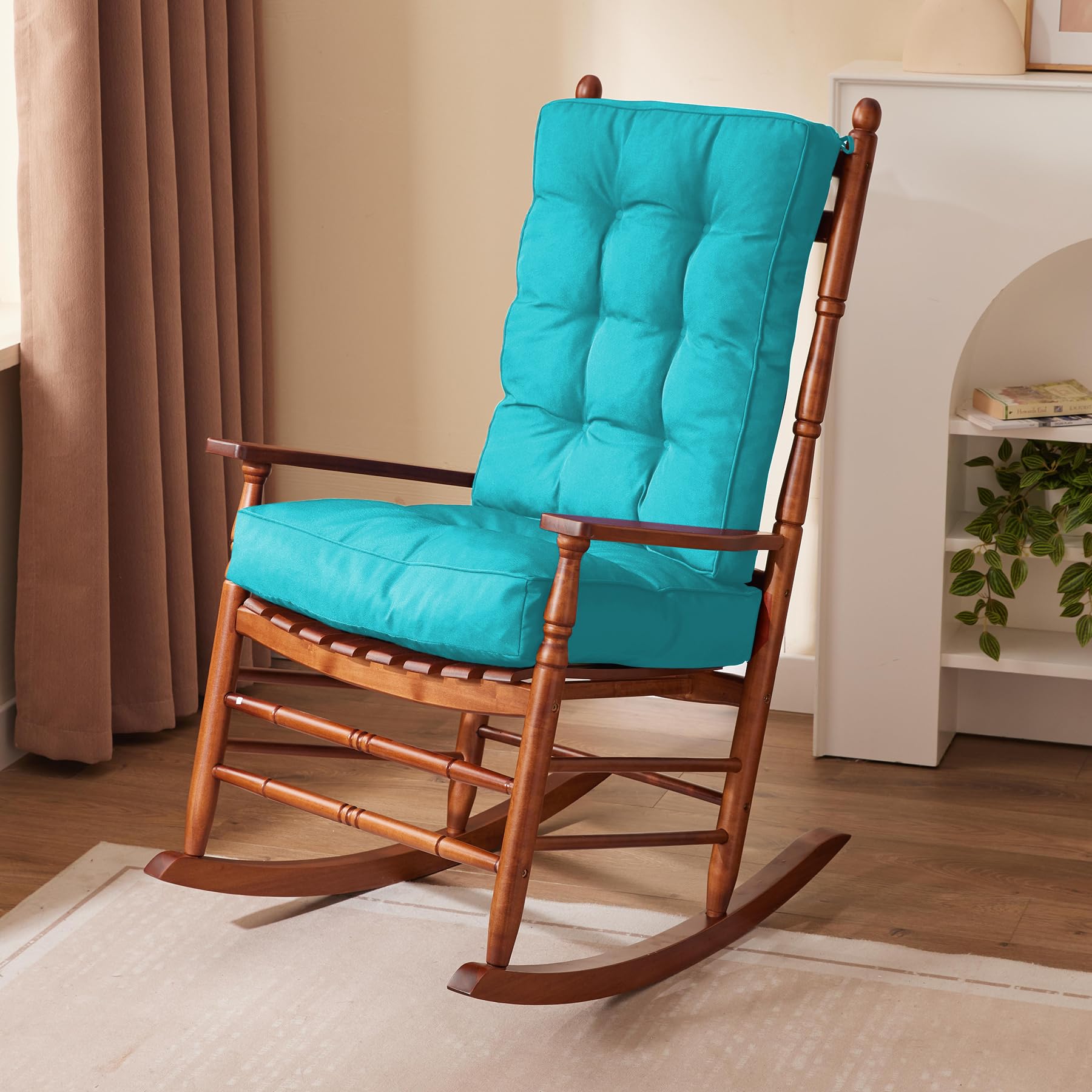 Ipynbap Rocking Chair Cushion Set, Waterproof And Fade-Resistant Patio Chair Cushions, Tufted Chair Pads For Rocker Furniture, I