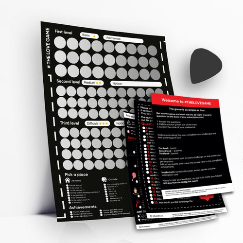 #THELOVEGAME WellGuide Scratch off Poster 169 date night ideas and conversations a perfect addition and decoration for the bedro