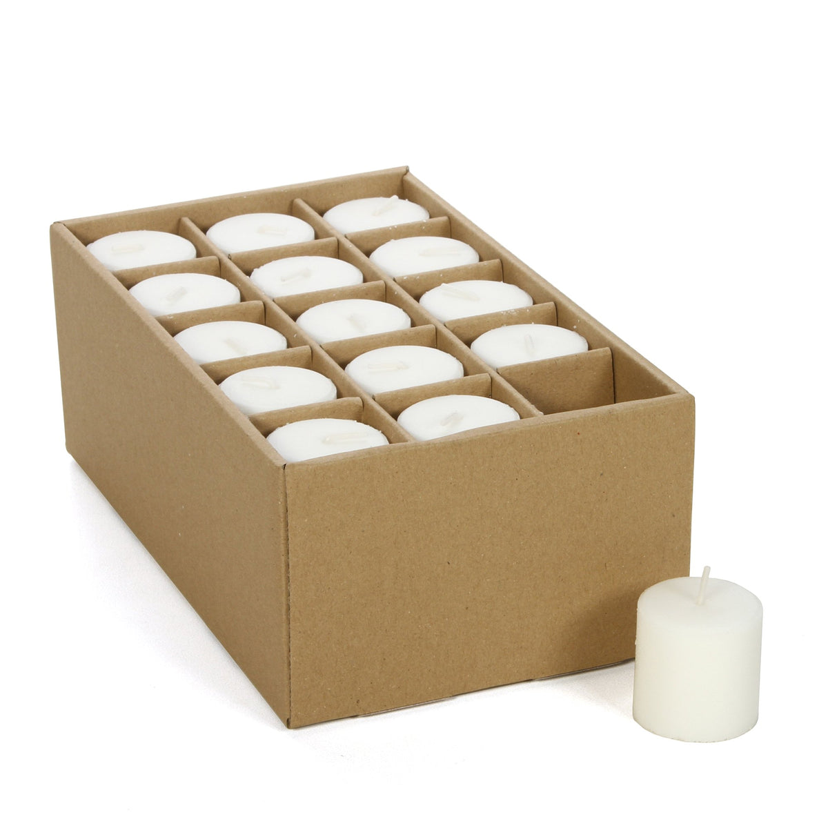 Hosley Set Of 30 Unscented White Votive Candles ?Bulk Pack, Clean-Burning, Long-Lasting 10-12 Hour Burn Time ?Ideal For Weddings, Home D?or, Spa, And Events
