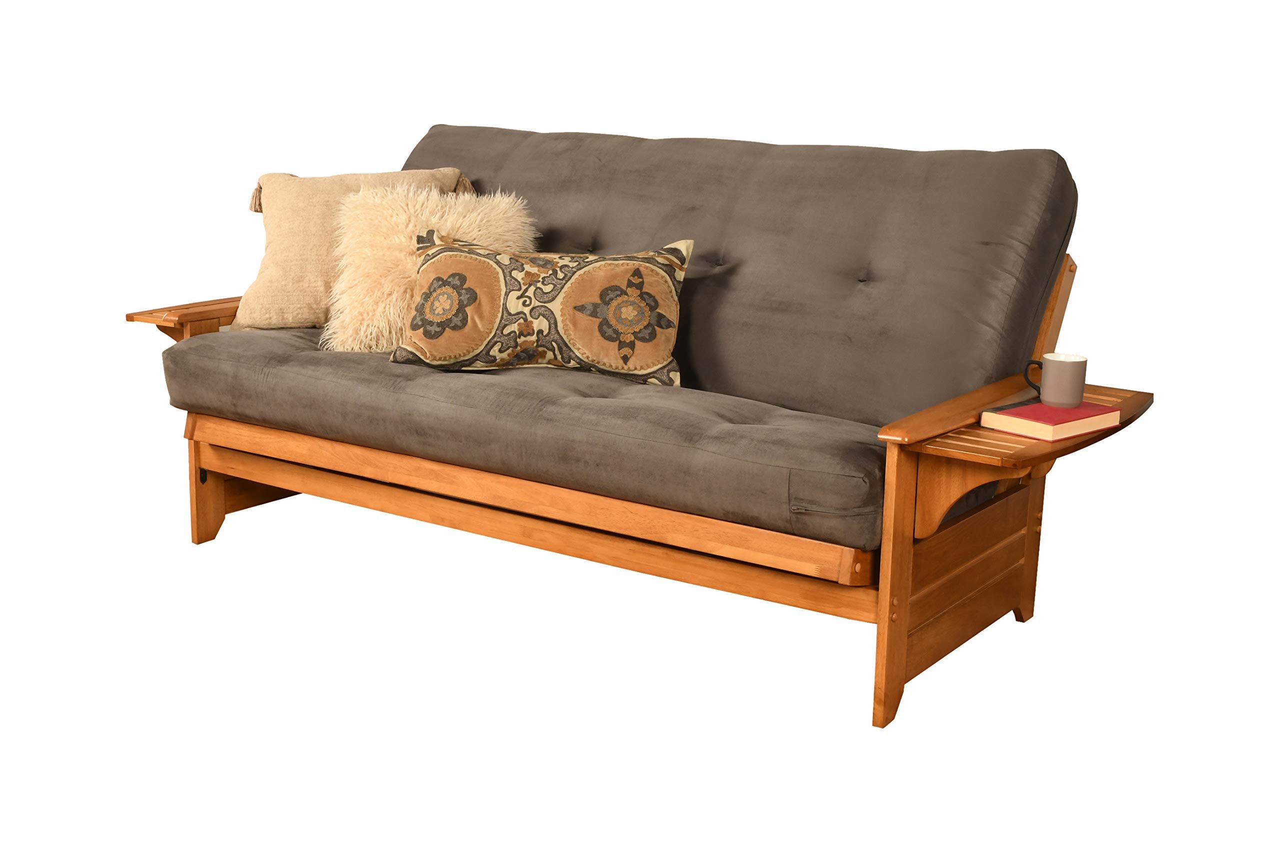 Kodiak Furniture Phoenix Full Size Futon, Suede Gray