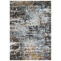Elect 8' X 10' Abstract Lt. Gray/Blue/Brown Power-Loomed/Hybrid Area Rug