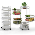 Garden 4 you Rotating Kitchen Storage Shelf Rack, 360 Rotating Fruit and Vegetable Storage Baskets,Multi-Layer Storage Shelf for
