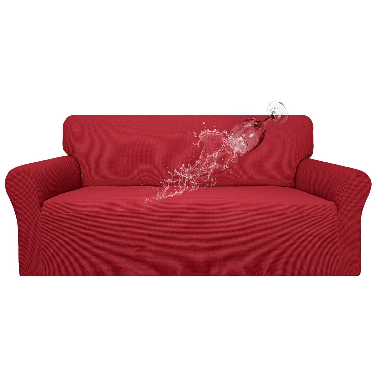 Easy-Going 100% Waterproof Couch Cover, Dual Waterproof Sofa Cover, Stretch Jacquard Sofa Slipcover, Leakproof Furniture Protect