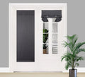 Pi Blackout French Door Curtain,Privacy Thermal Insulated Door Window Curtain For Glass Door/Front Door/Sliding Door/Patio Door 1 Panel (W30Xl68,Dark Grey)