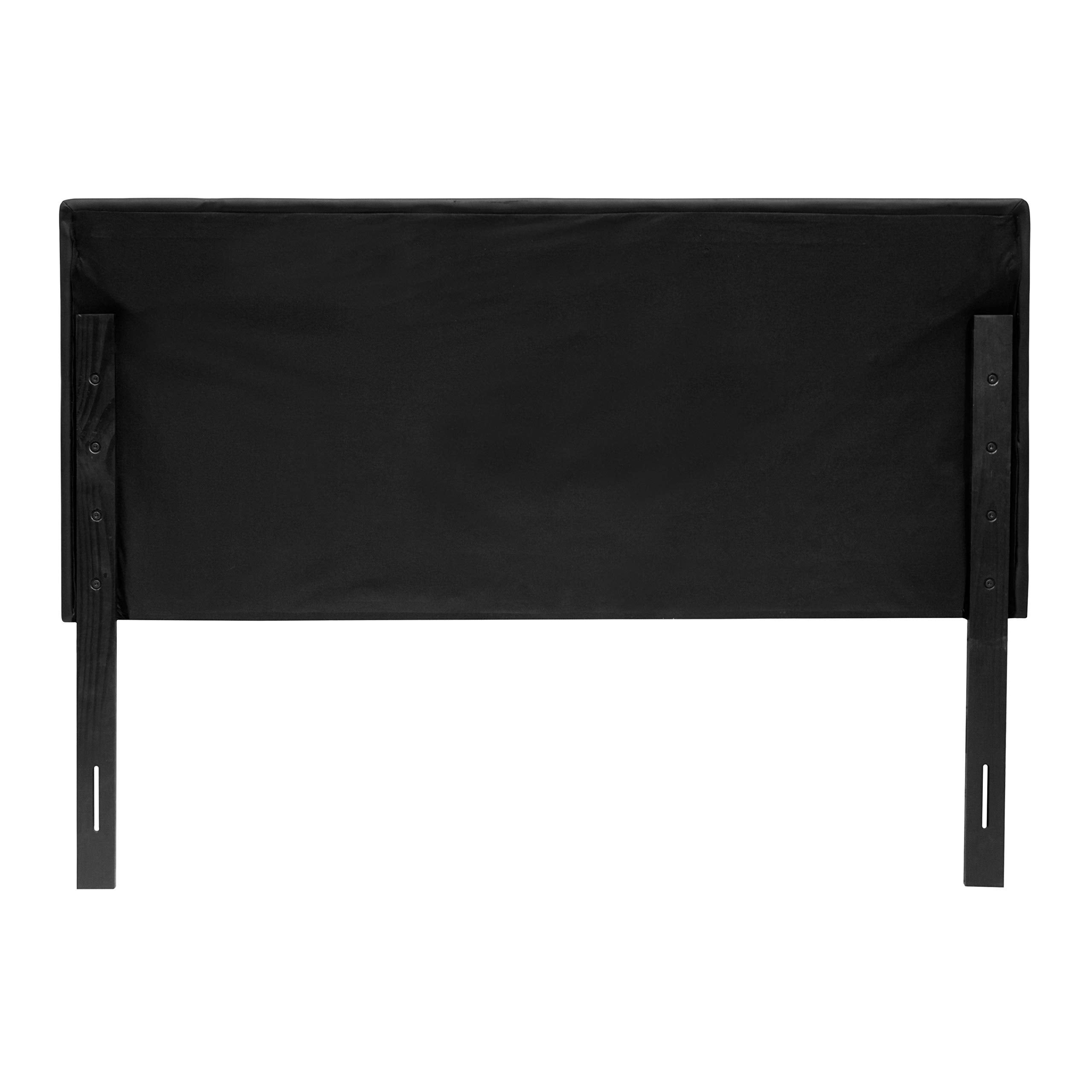 Best Master Furniture Hope Tufted Vinyl Upholstered Headboard, Queen/Full, White