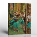 Fine Art Oil Painting, Degas Wall Art, Dancer Pictures, Dancers in Pink and Green Canvas Print, Impressionist Wall Art, Ready To