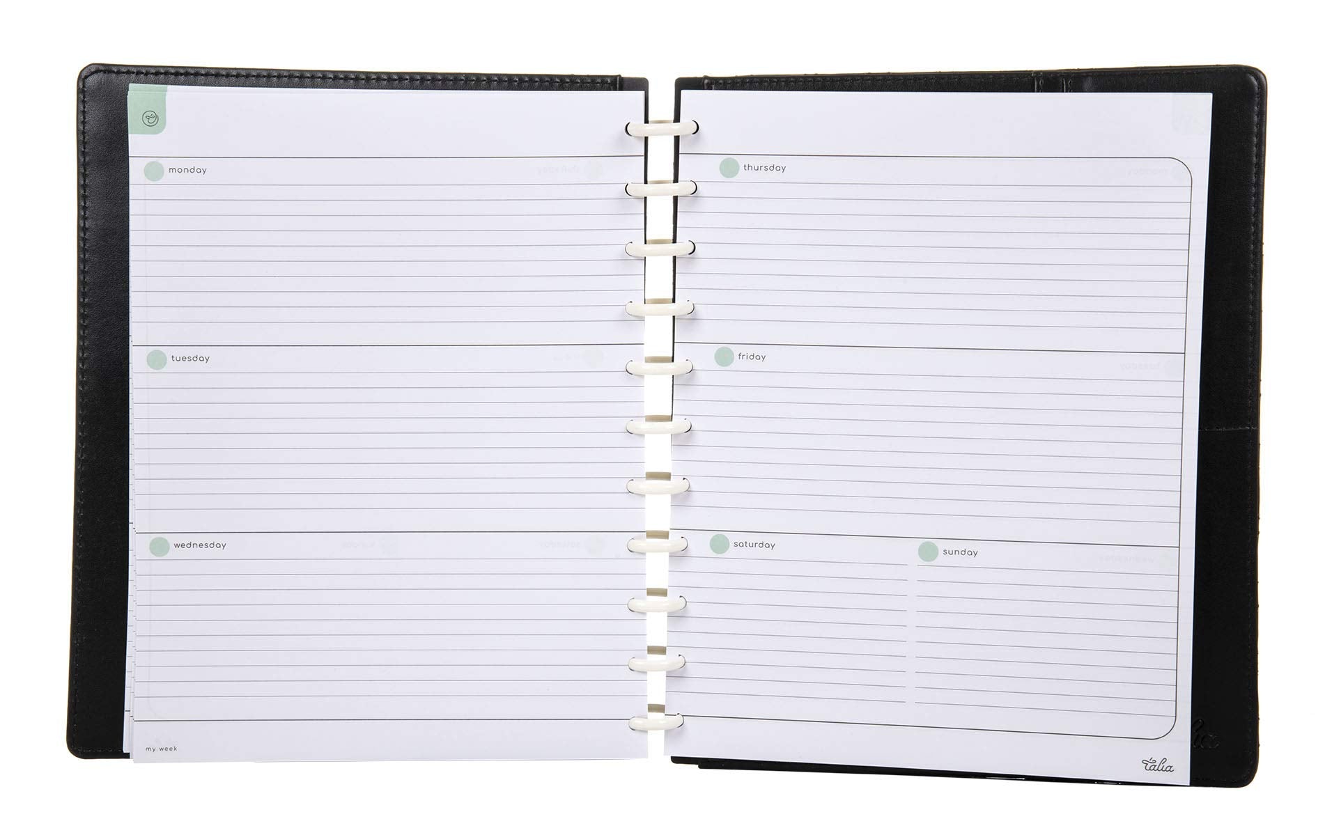 Talia Discbound Notebook Refills (Horizontal Undated Layout, Letter (8.5In X 11In))