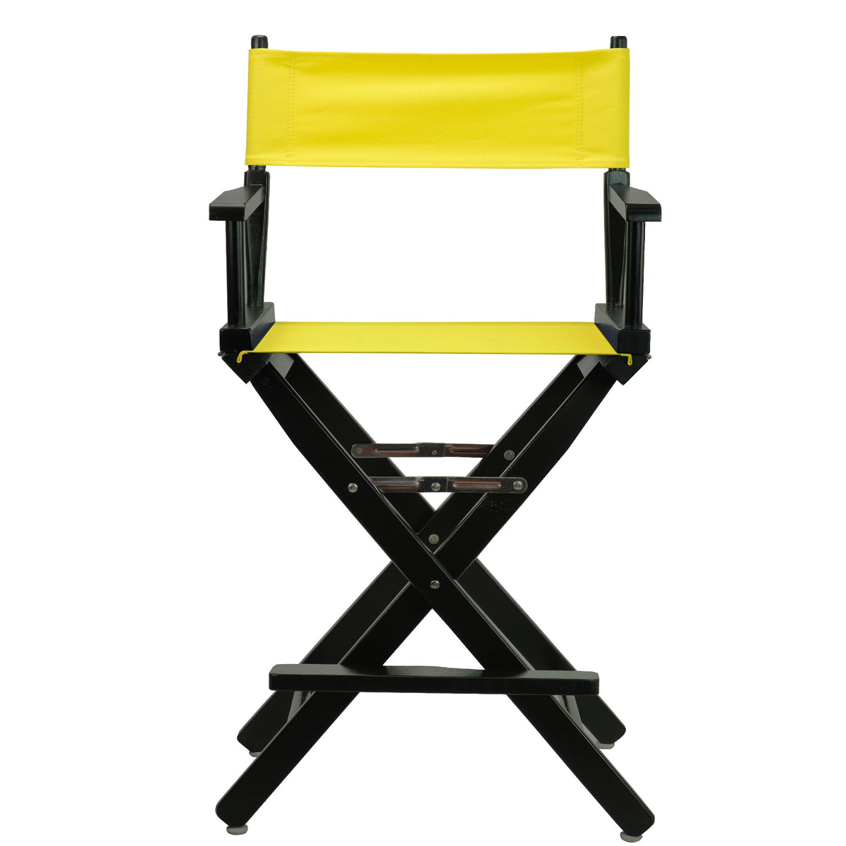 Casual Home Director's Chair ,Black Frame/Yellow Canvas,24" - Counter Height