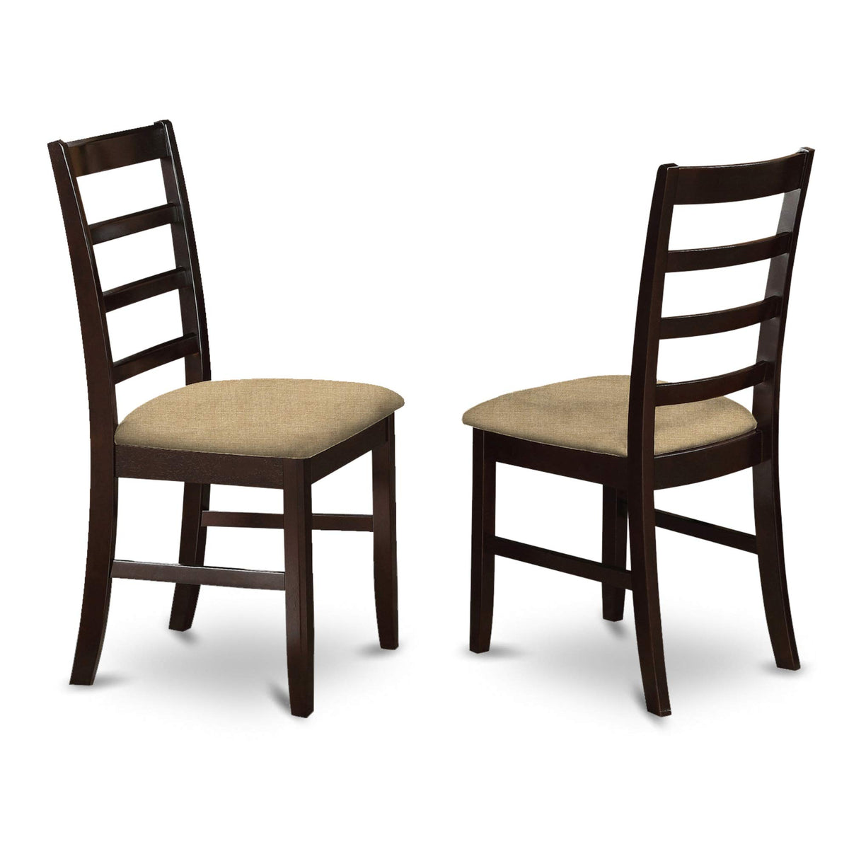 East West Furniture LYPF5-CAP-C Lynfield 5 Piece Kitchen Set for 4 Includes a Rectangle Dining Room Table with Butterfly Leaf and 4 Linen Fabric Upholstered Chairs, 36x66 Inch