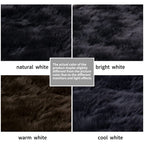Tangsoo Small Faux Fur Rug, 2x4 ft Microfiber Shag Carpet, Black Soft Sheepskin Cover for Bedroom, Nursery, Kids Room Decor
