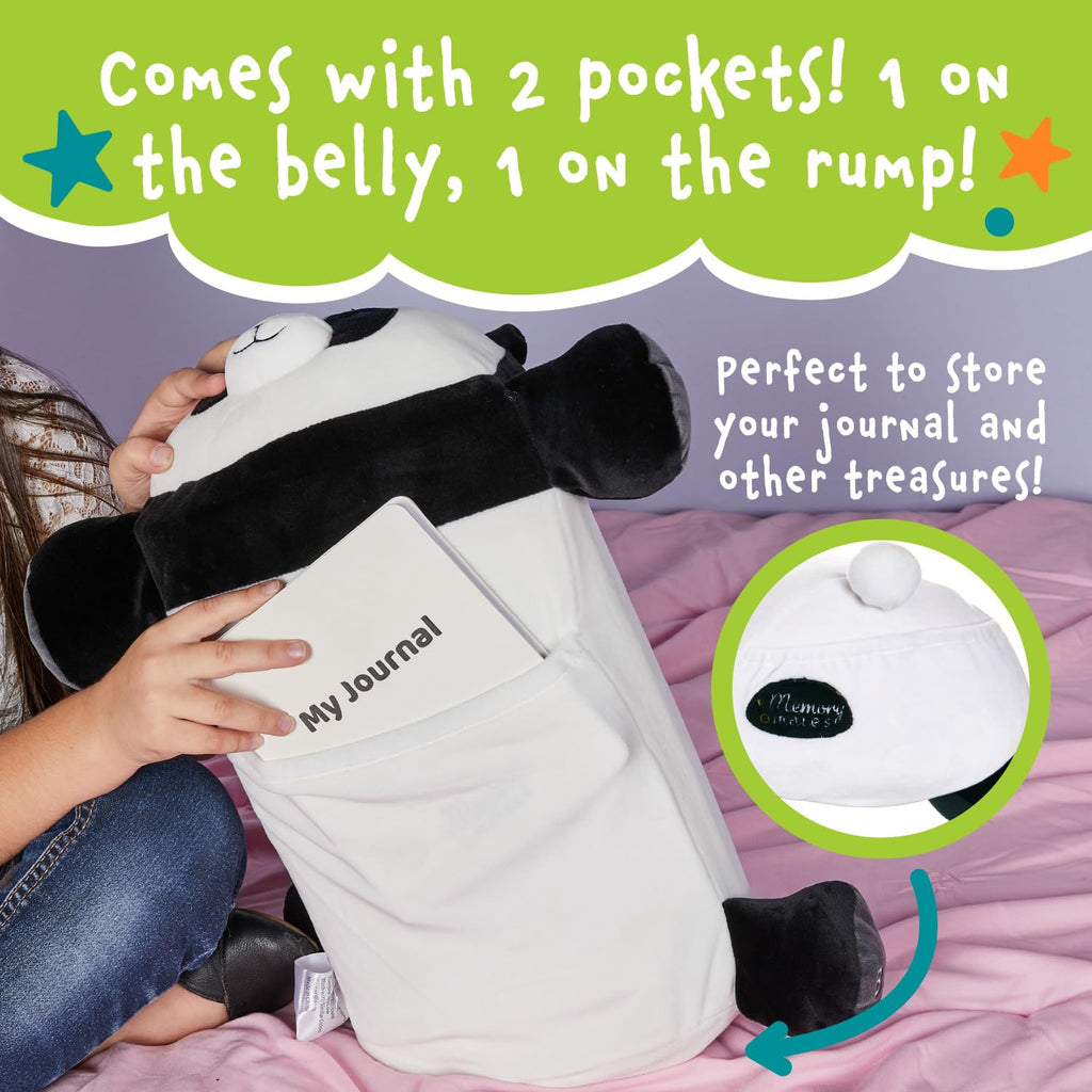 Memory Mates Booski The Panda Memory Foam Pillow Plush,15    Stuffed Animal