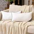 Jojogogo 14X22 Indoor Lumbar Pillow Inserts Set Of 2, 14 X 22 White Decorative Pillow Inserts For Couch Living Room Bed And Sofa