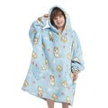 Mewkou Wearable Blanket Hoodie For Kids 6-13Yr,Oversized Sherpa Blanket Hoodie,Gifts For Girls Boys Toddler Birthday Christmas,C