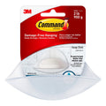 Command Bath Soap Dish With Water-Resistant Adhesive, 2 lb Capacity, 1 Dish, 2 Strips, BATH14-ES